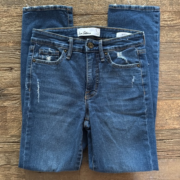 Sam Edelman High Rise Slim Straight Jeans - Picture 3 of 13